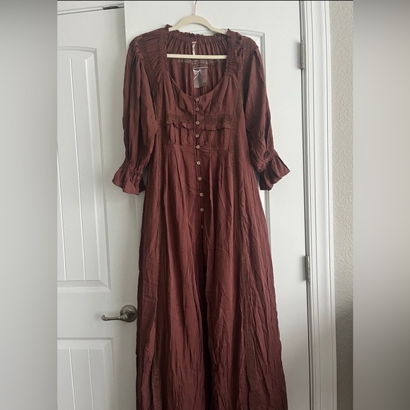 Free People magdalia maxi dress NWT SIZE small - Picture 3 of 10